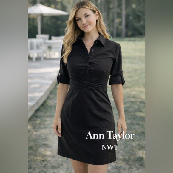 Ann Taylor Dresses & Skirts - Elegant Black Women's Dress Ann Taylor NWT